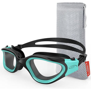 Emsina Polarized Swimming Goggles goggles Amazon Turquoise Clear (Non Polarized) 