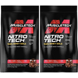 MuscleTech Nitro Tech 100% Whey Gold 10 Lbs PROTEIN MUSCLETECH 10 lbs Buy Twin Pack Double Rich Chocolate 