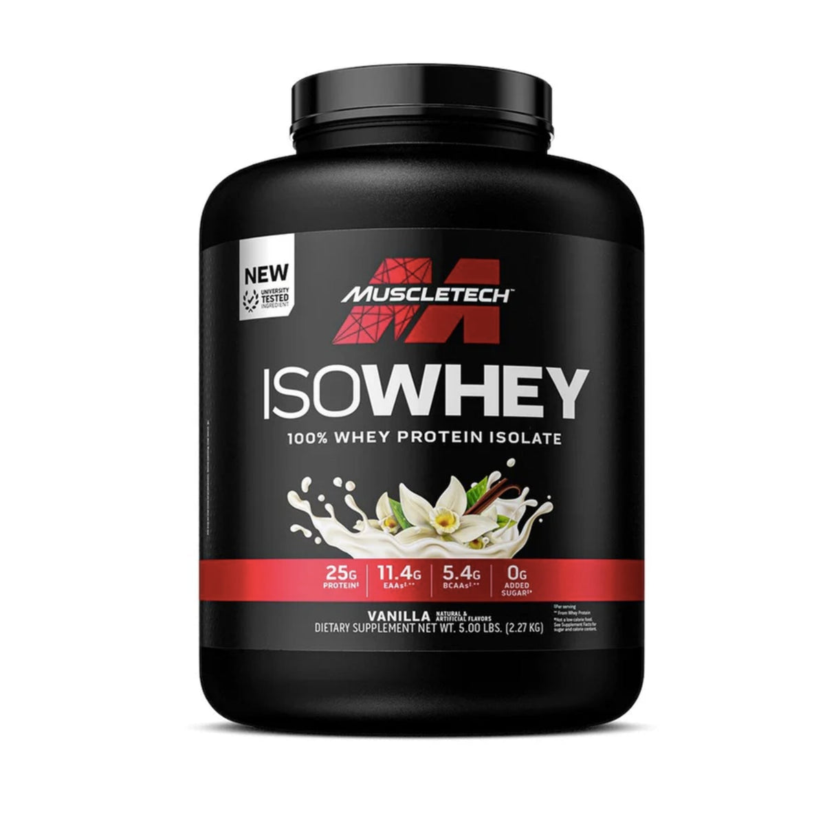 Muscletech ISO Whey 5lbs Protein isolate MUSCLETECH Vanilla  - Image 1