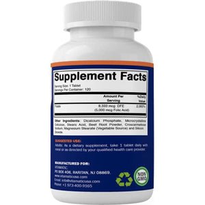 Vitamatic Folic Acid 5 mg Folic Acid SUPPS247 