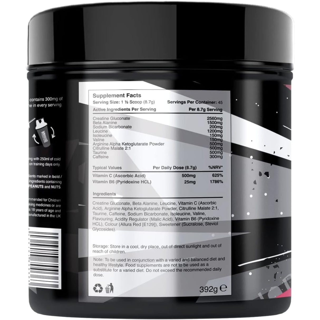 Warrior Rage High-Stimulant Pre Workout Pre-Workout Amazon 