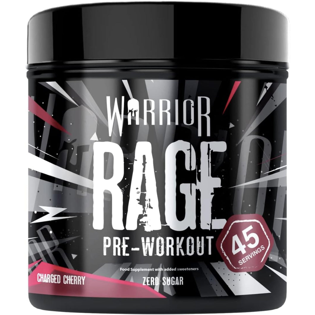 Warrior Rage High-Stimulant Pre Workout Pre-Workout Amazon 45 Serves Charged Cherry 