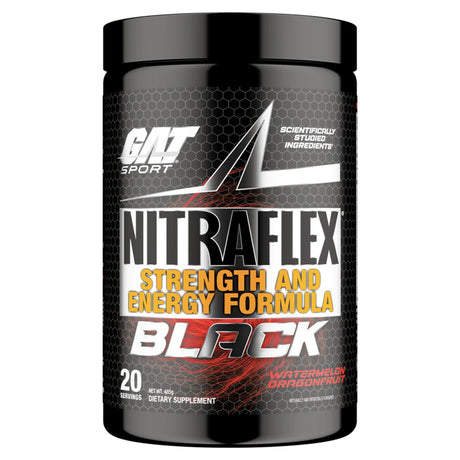 Nitraflex Black by GAT Sport Pre-Workout Gat Sport Watermelon Dragon Fruit 