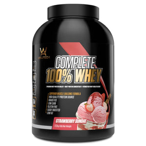 Welltech Nutrition Complete 100% Whey Grass-Fed 5LB PROTEIN SUPPS247 Strawberry Sundae 5 LB 