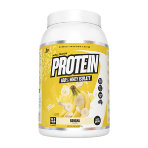 Muscle Nation 100% Whey Protein Isolate PROTEIN SUPPS247 Banana 30 Serves 