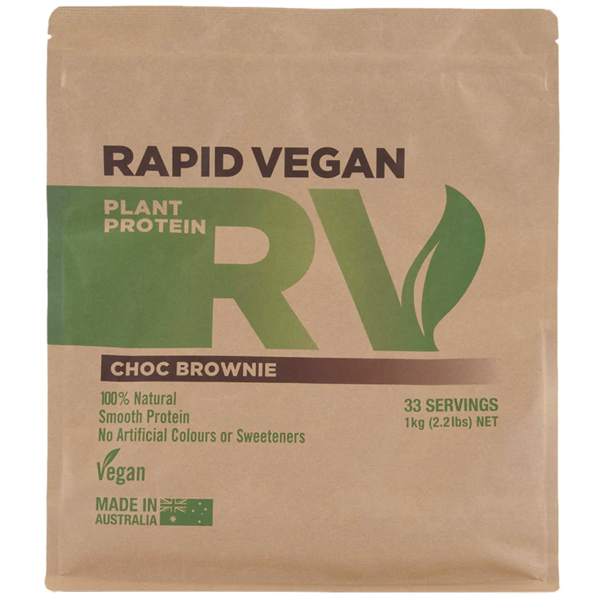 Rapid Vegan by Rapid Supplements Vegan Protein supps247Springvale 1 KG Choc Brownie  - Image 8
