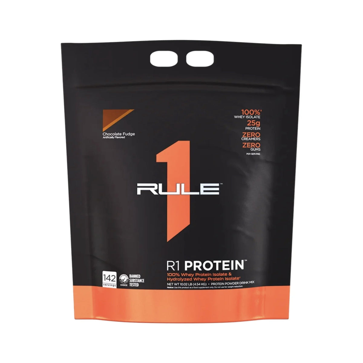 R1 Protein WPI 10 lbs by Rule 1 Protein isolate RULE 1 Chocolate Fudge 10 LBS  - Image 1