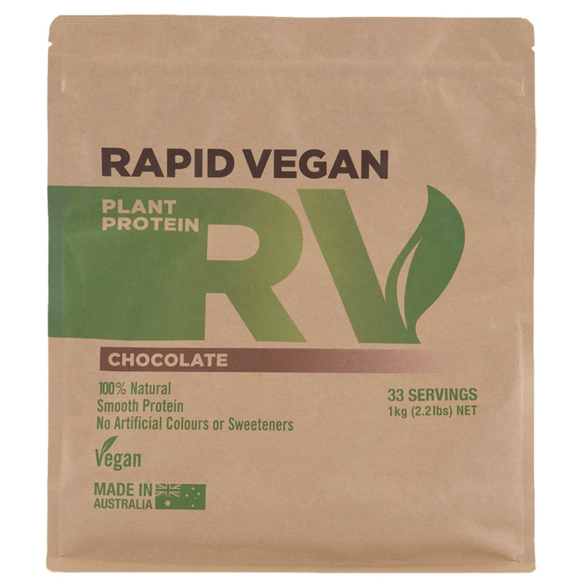 Rapid Vegan by Rapid Supplements Vegan Protein supps247Springvale 1 KG Chocolate  - Image 3