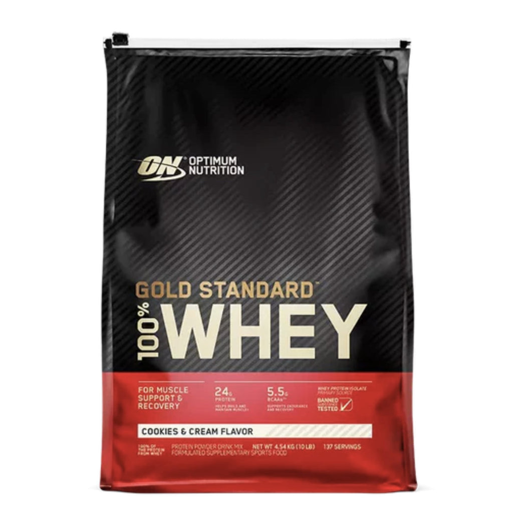 ON Gold Standard Whey Protein Isolate 10LB Protein isolate OPTIMUM NUTRITION 10 LB Cookies and Cream 