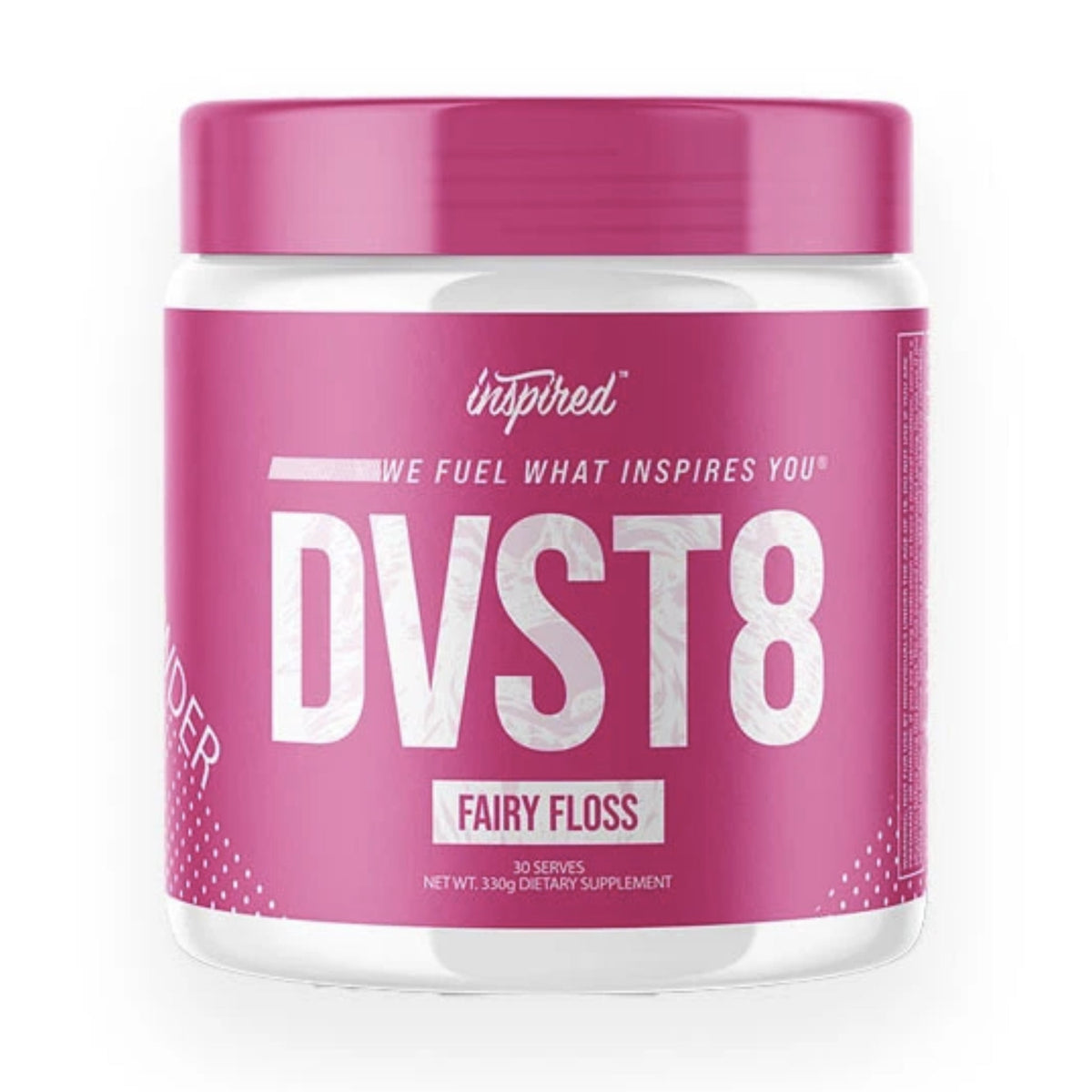 DVST8 Global Pre-Workout by Inspired Nutraceuticals EXPIRY 2/6/24 Pre-Workout supps247Springvale 30 Serves FAIRY FLOSS  - Image 1