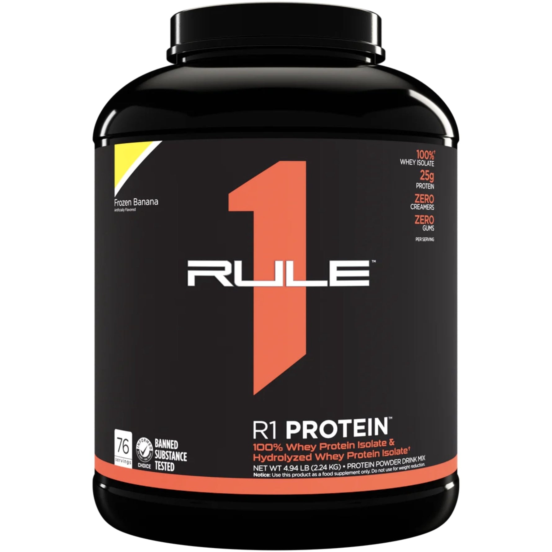RULE 1 PROTEIN WPI R1 PROTEIN 5LBS Protein isolate RULE1 Frozen Banana 