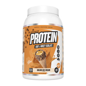 Muscle Nation 100% Whey Protein Isolate PROTEIN SUPPS247 Gold Ice Cream 30 Serves 