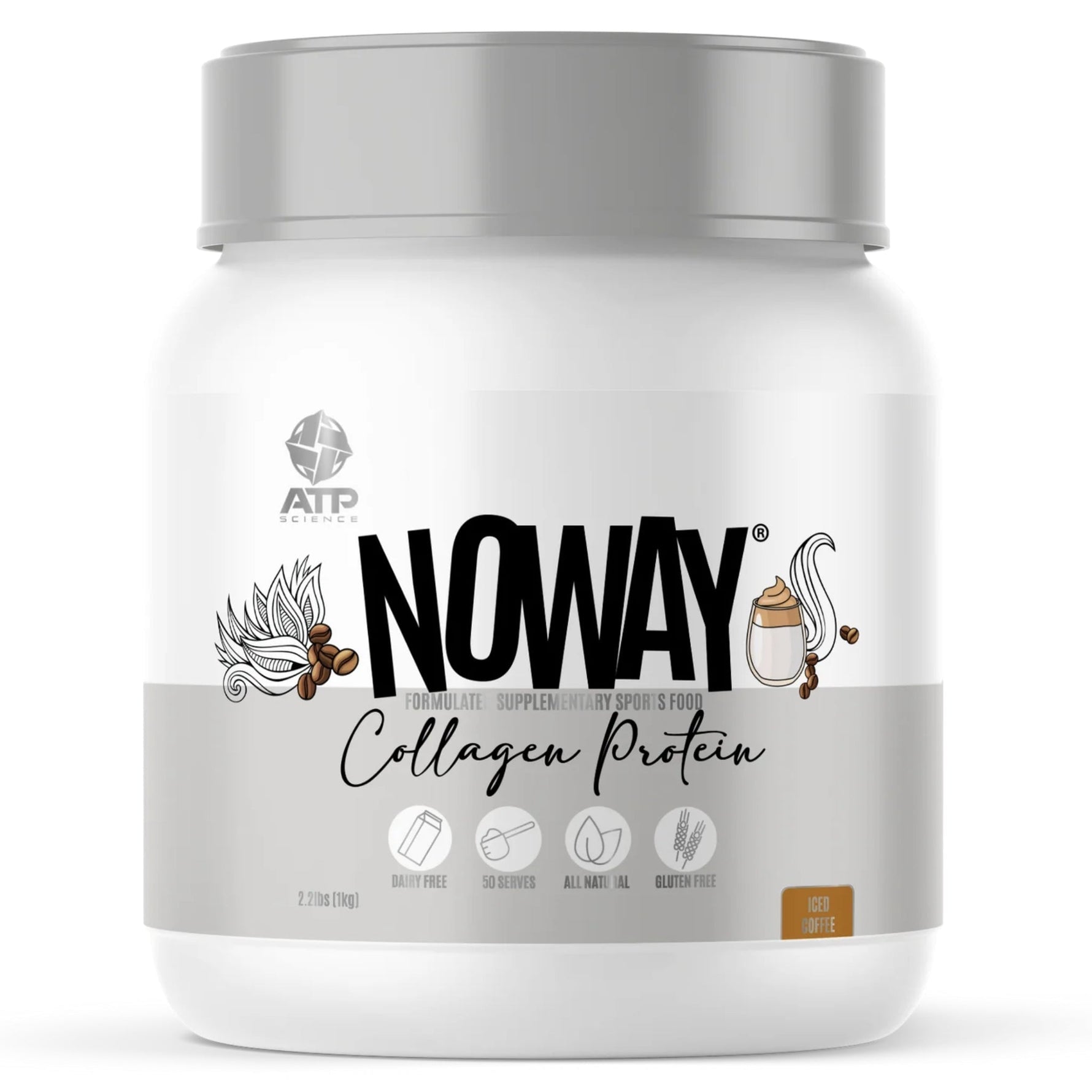 Noway Collagen Protein by ATP Science collagen protein SUPPS247 Iced Coffee 