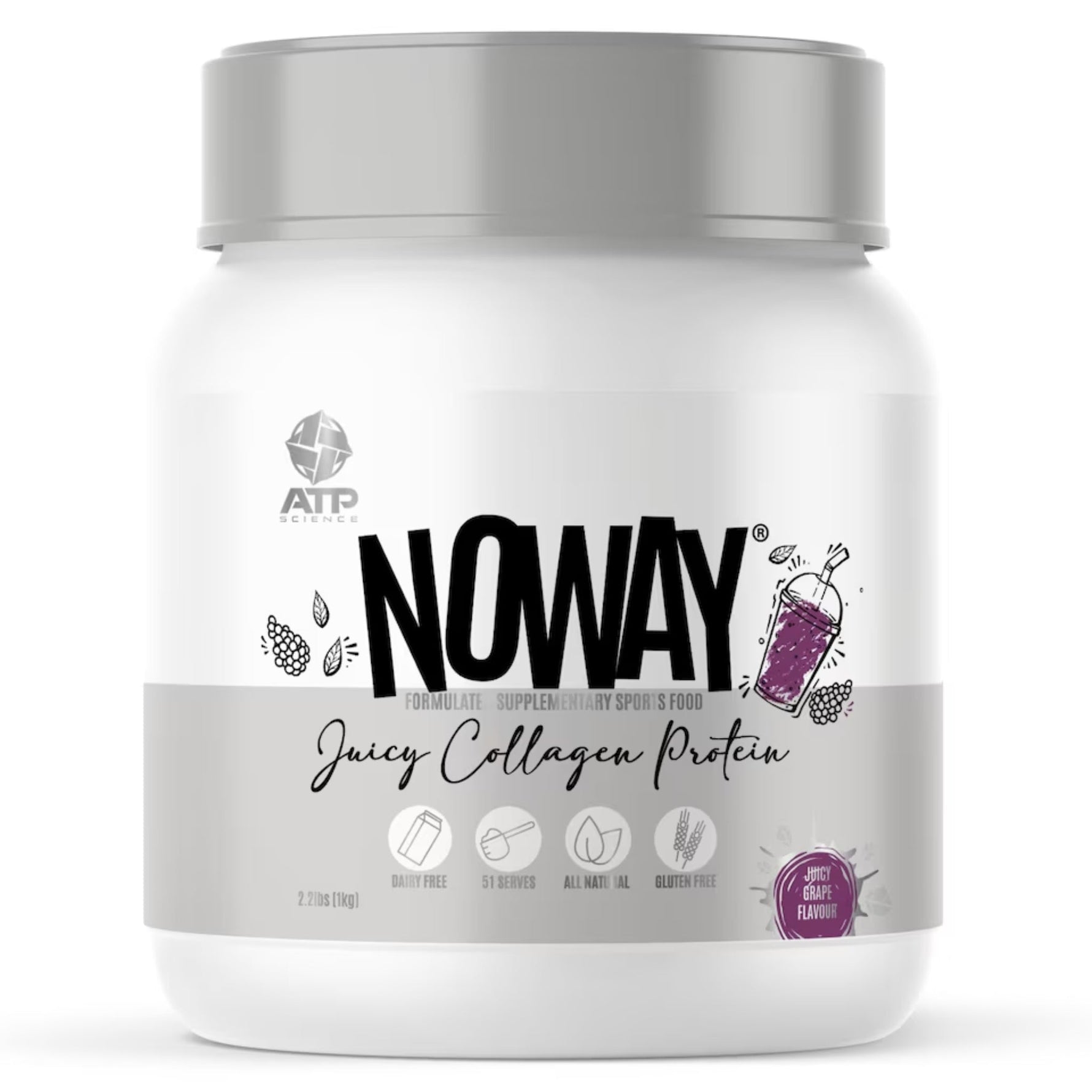 Noway Collagen Protein by ATP Science collagen protein SUPPS247 Juicy Grape 