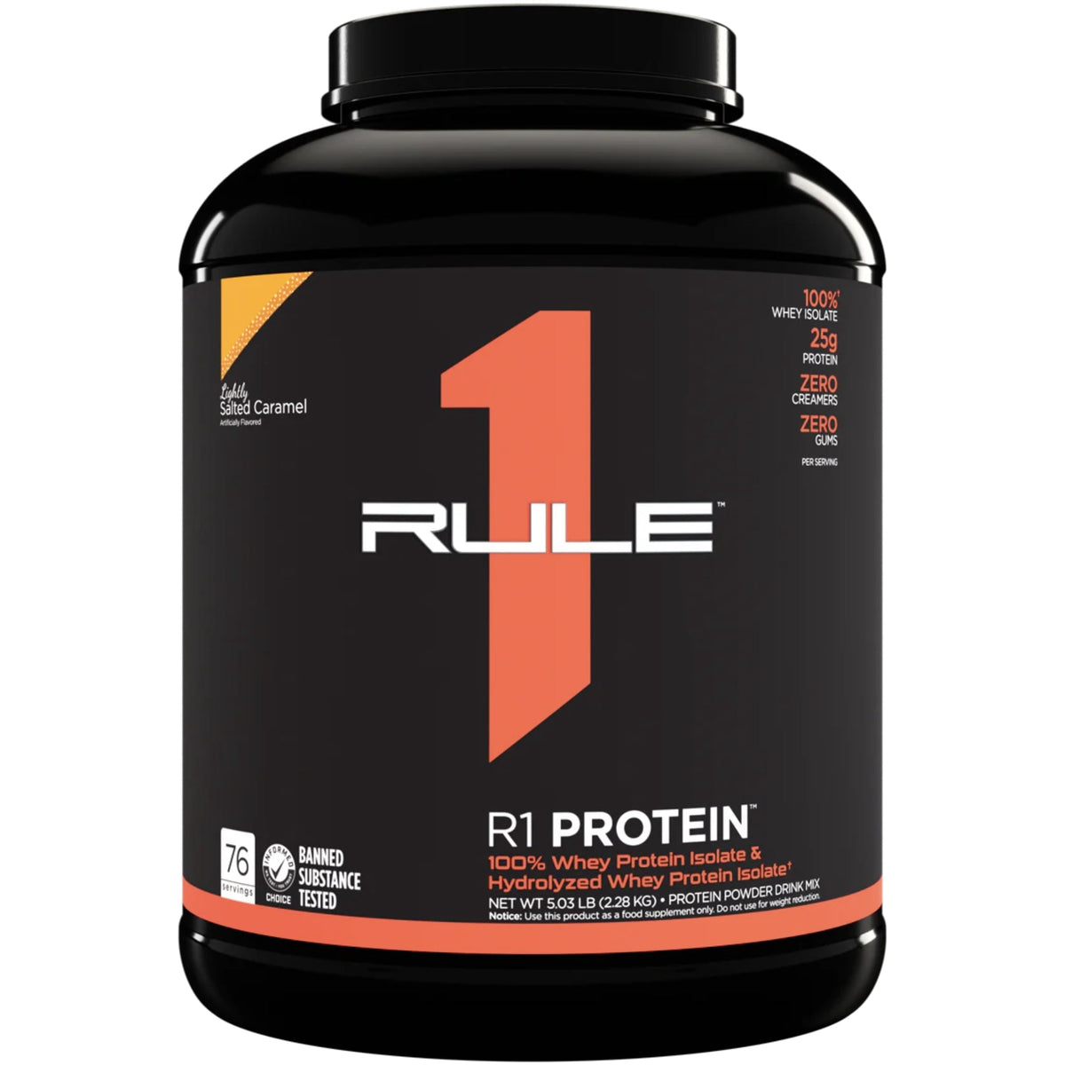RULE 1 PROTEIN WPI R1 PROTEIN 5LBS Protein isolate RULE1 Lightly Salted Caramel  - Image 3
