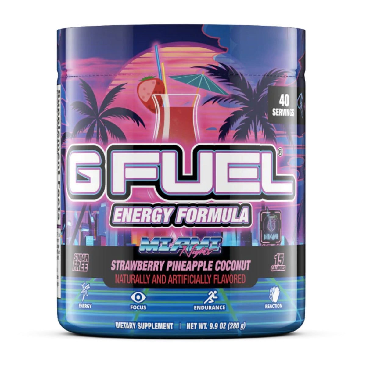 G FUEL Energy Formula Pre-workout Pre-Workout supps247Springvale Miami Nights 40 Serves  - Image 3