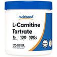 Nutricost L-Carnitine Tartrate Powder L-carnitine SUPPS247 100 Servings 