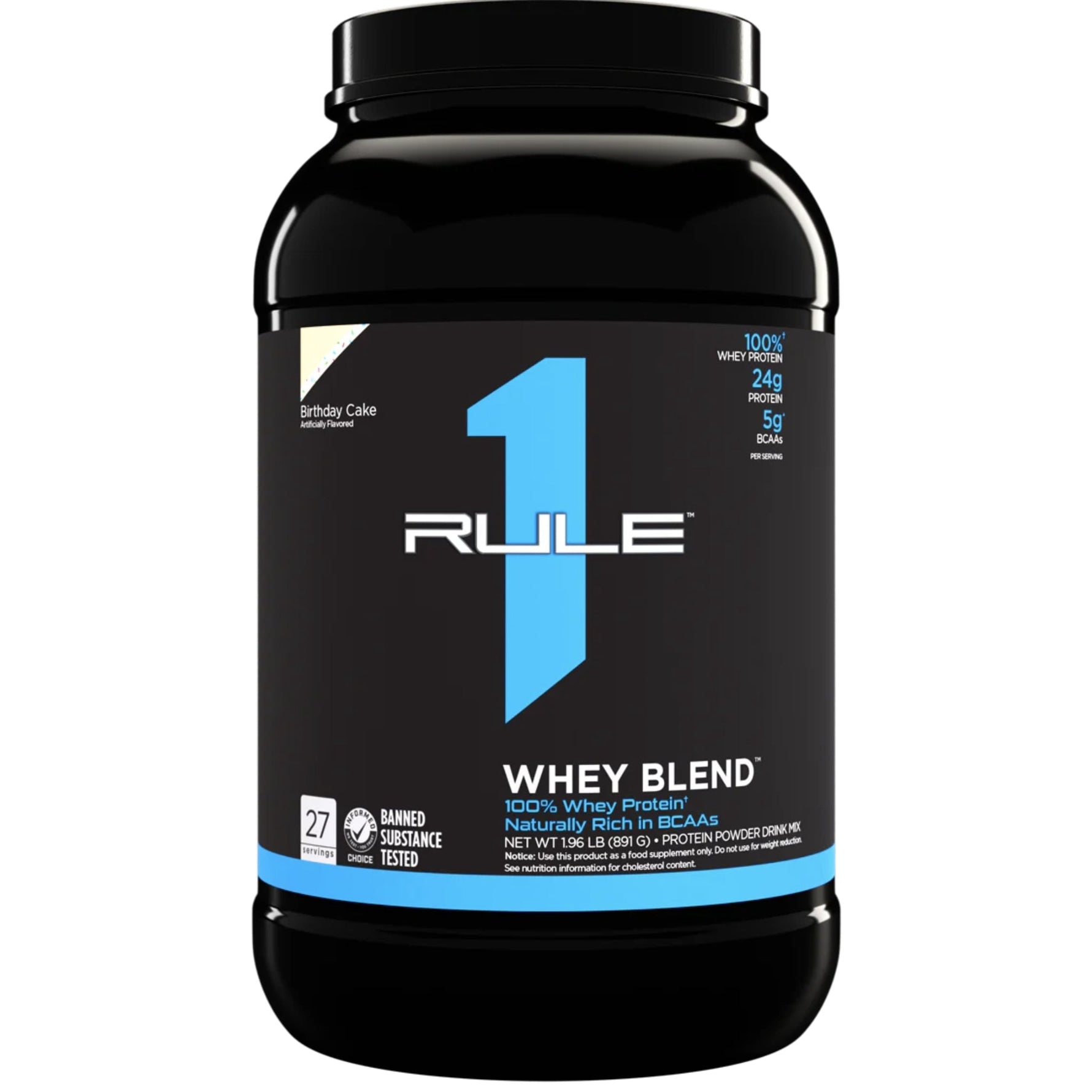 R1 Whey Blend by Rule One 2 lbs PROTEIN RULE 1 2lbs Birthday Cake 