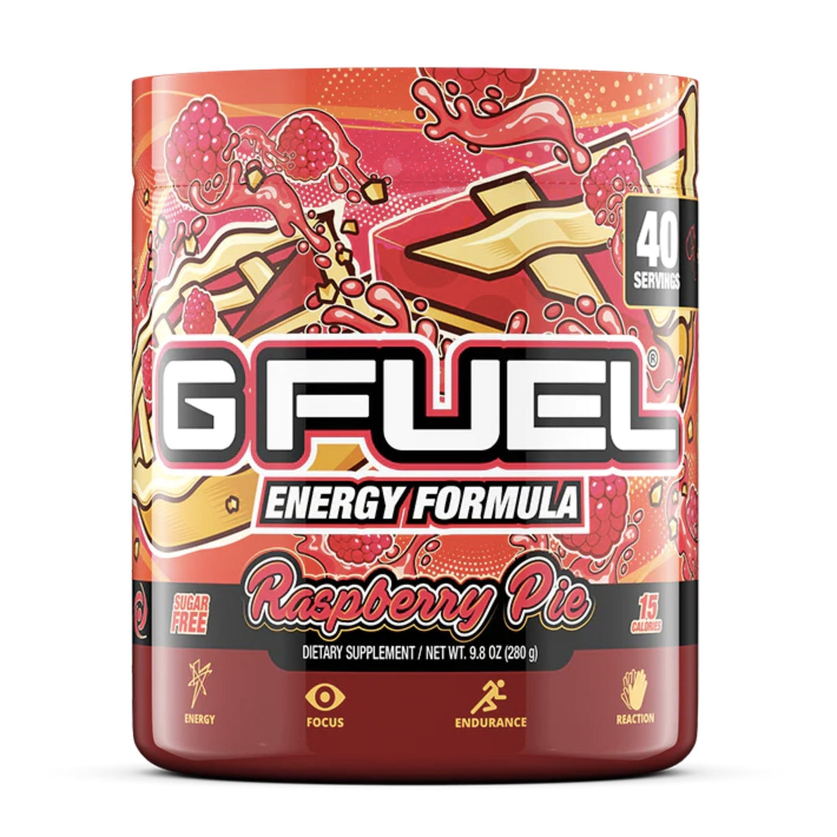G FUEL Energy Formula Pre-workout Pre-Workout supps247Springvale Raspberry Pie 40 Serves  - Image 12