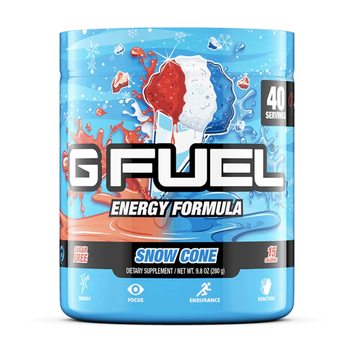 G FUEL Energy Formula Pre-workout Pre-Workout supps247Springvale Snow Cone 40 Serves  - Image 7