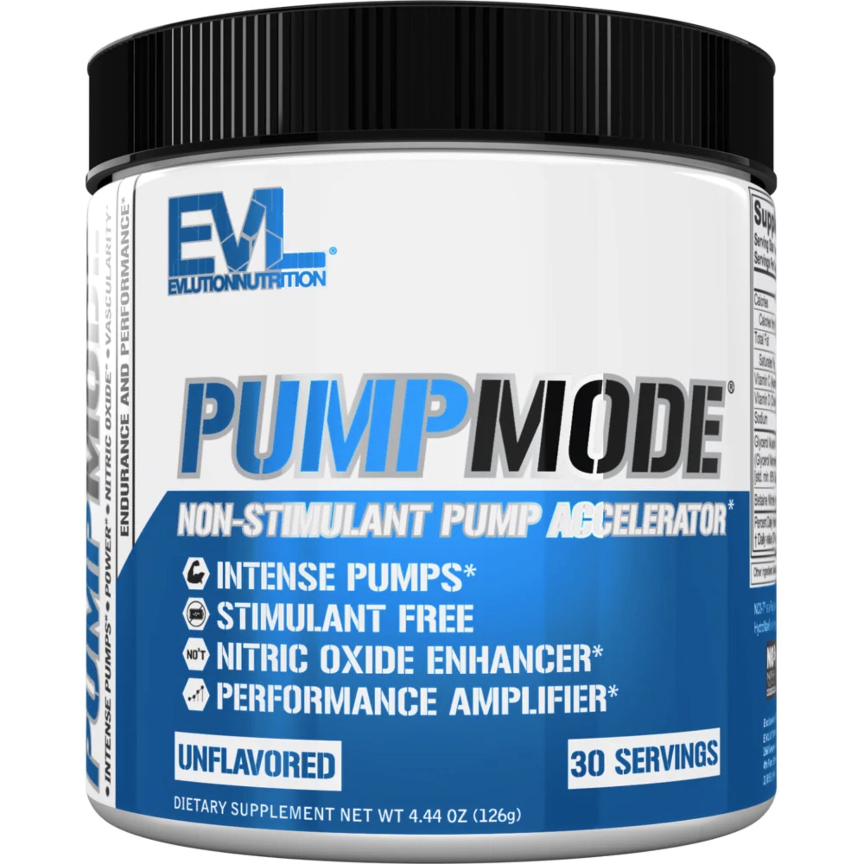 Evlution Nutrition Pump Mode PREWORKOUT Evolution Nutrition 30 Serves Unflavoured 