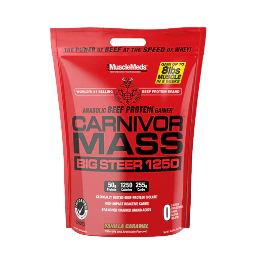 MuscleMeds Carnivor Mass Beef Protein Gainer Vanilla Caramel