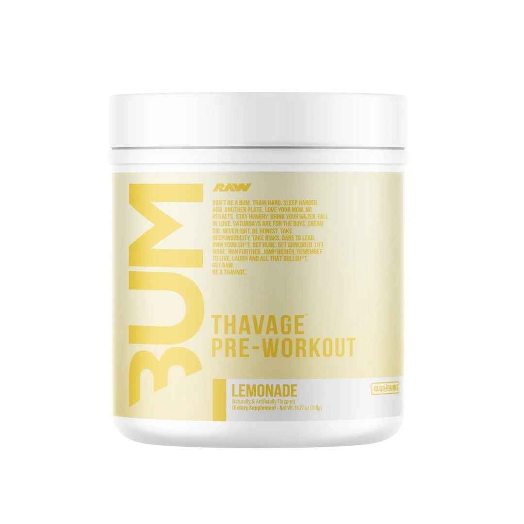 CBUM Series Thavage Pre-Workout by Raw Nutrition Pre-Workout raw nutrtion Lemonade  - Image 16