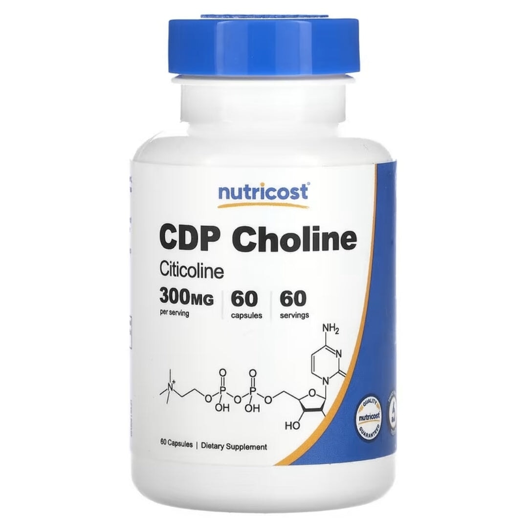 CDP Choline (Citicoline) 300mg by Nutricost GENERAL HEALTH Nutricost  - Image 1