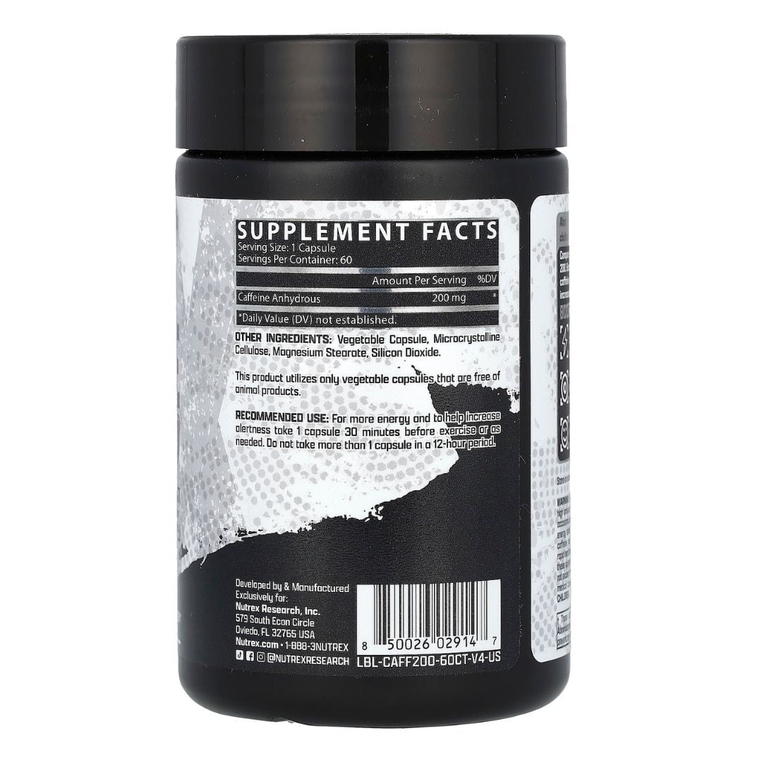 Caffeine 200 by Nutrex Research FOCUS & ENERGY NUTREX  - Image 2