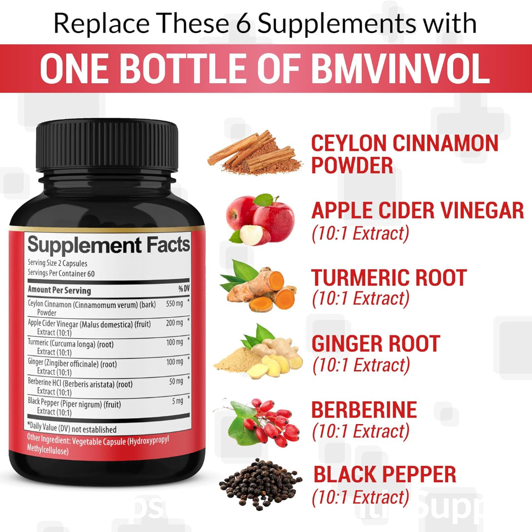 Ceylon Cinnamon Capsules - 5100mg Herbal Supplement - 120 Capsules Back to results SUPPS247 