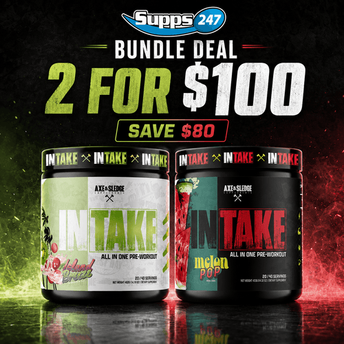 Twin Pack Axe & Sledge Intake All In One Pre-Workout For $100