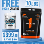 R1 Whey Protein Isolate 10lbs + FREE creatine
