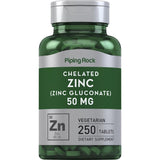 Chelated Zinc Gluconate 50mg by PipingRock