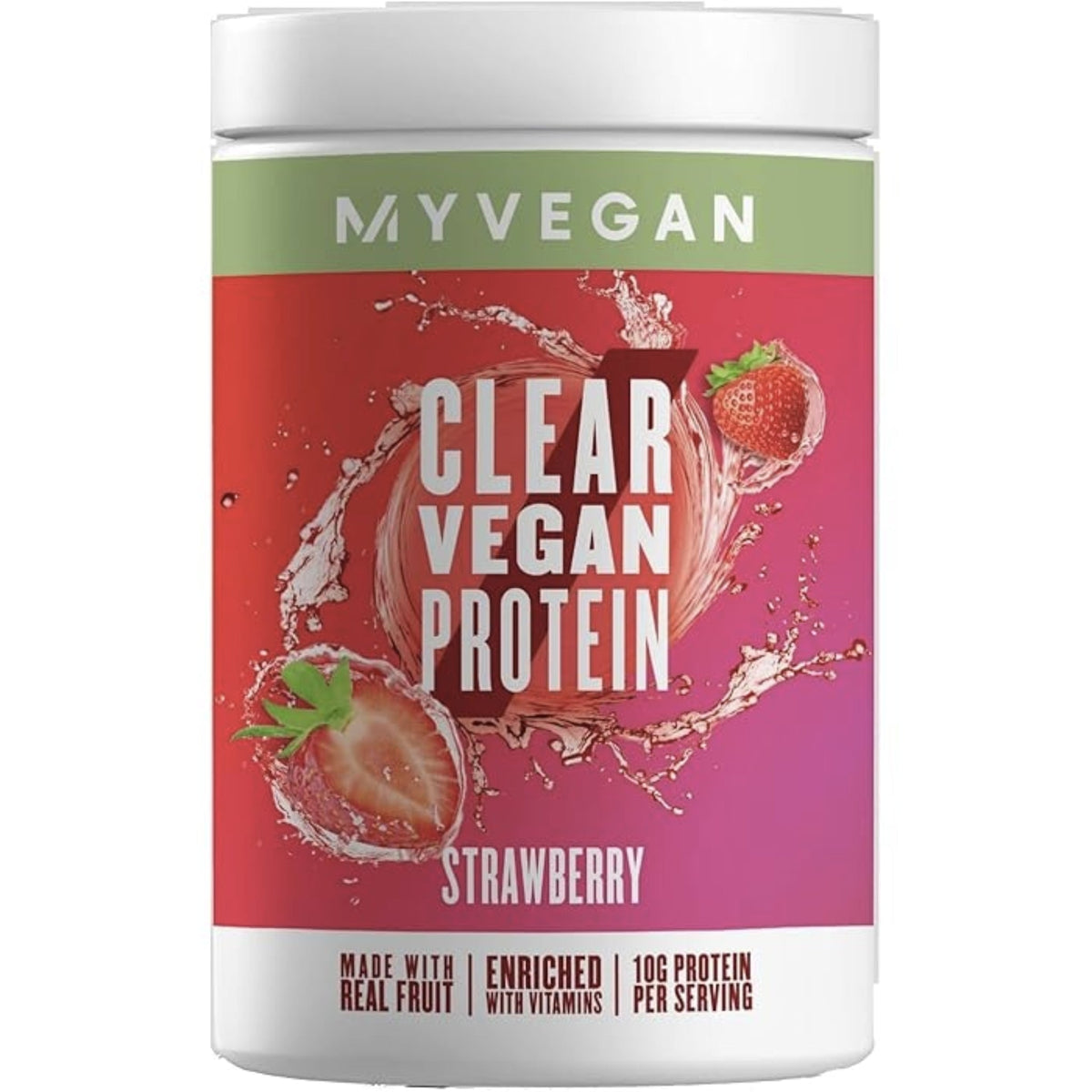 Clear Vegan Protein by My Vegan EXP FEB 25 Vegan Protein My Vegan Strawberry 20 Serve  - Image 1