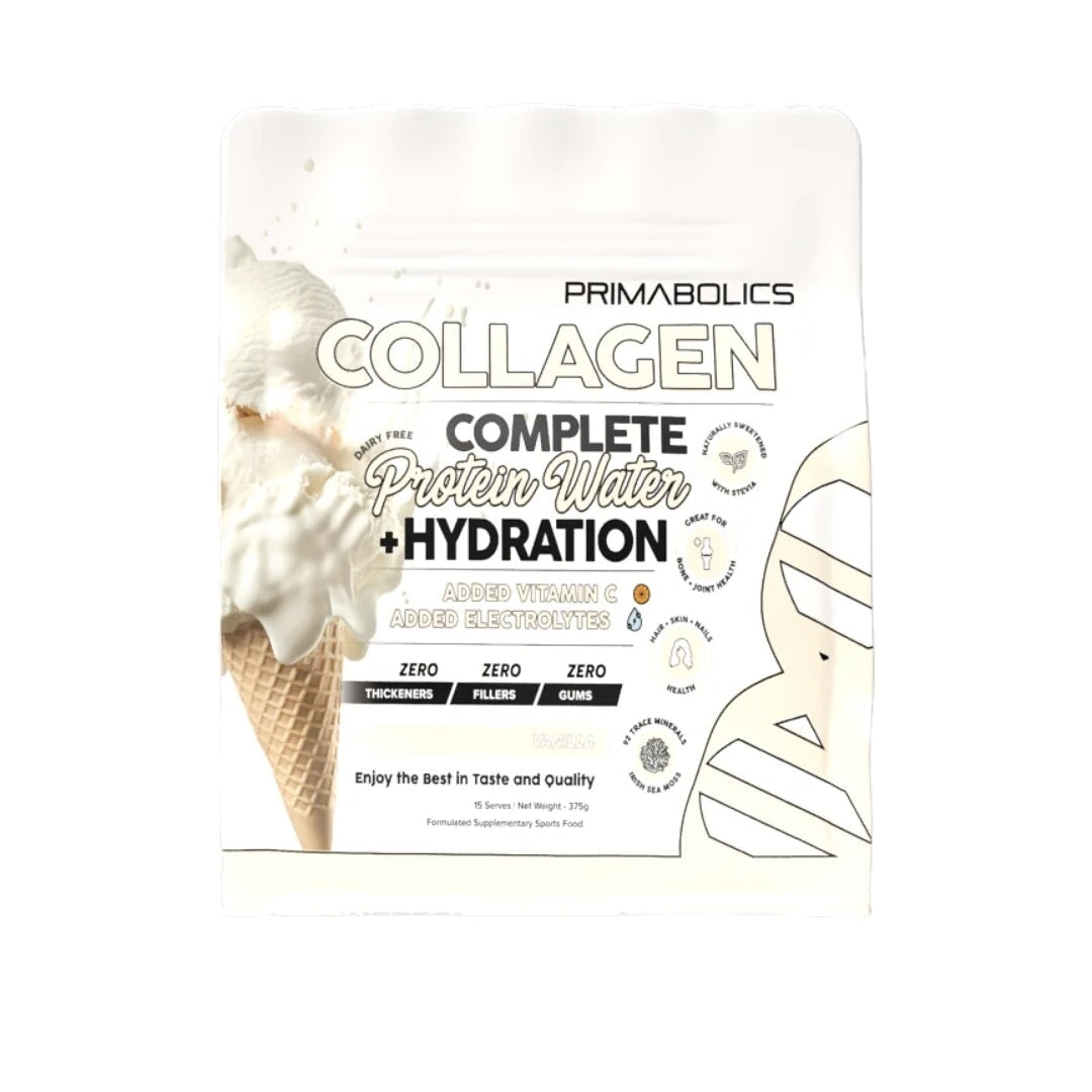 Collagen Complete Protein Water and Hydration by Primabolics collagen protein Primabolics Vanilla 15 Serves 