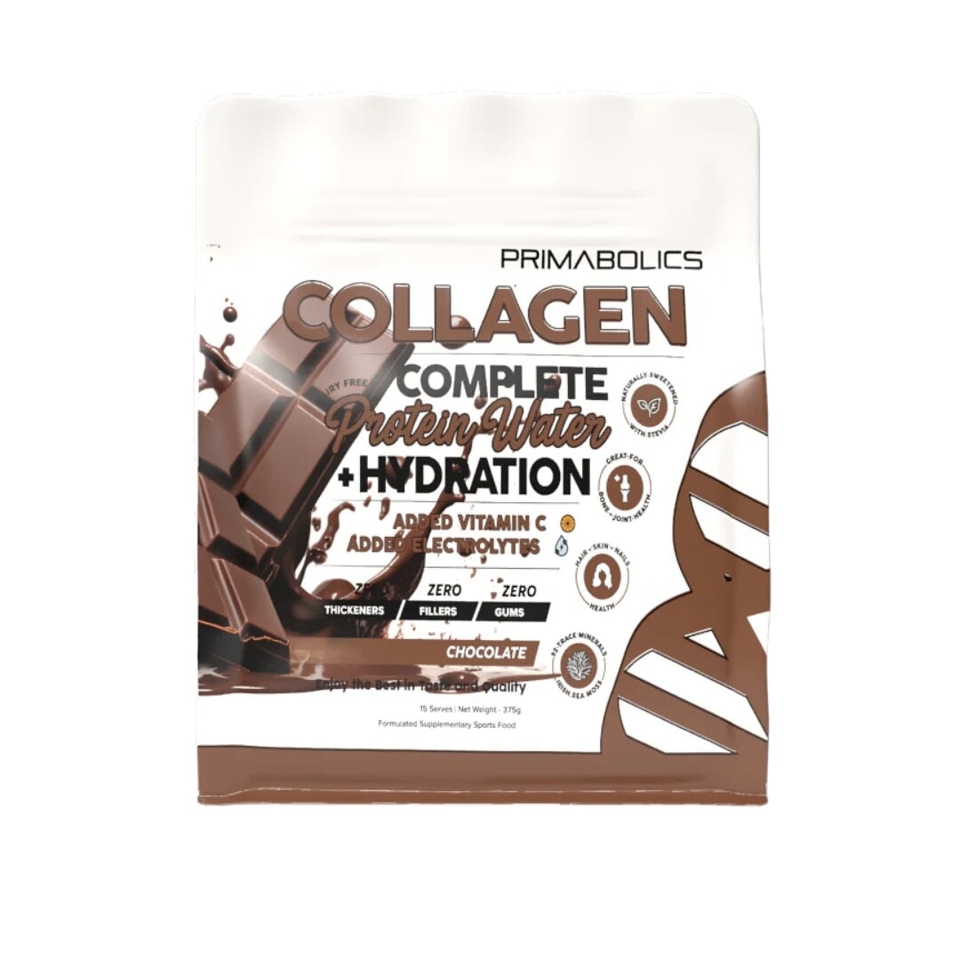 Collagen Complete Protein Water and Hydration by Primabolics collagen protein Primabolics Chocolate 15 Serves 