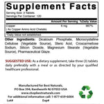 Copper Chelate 6 mg 360 Tablets by Best Naturals Best Naturals 