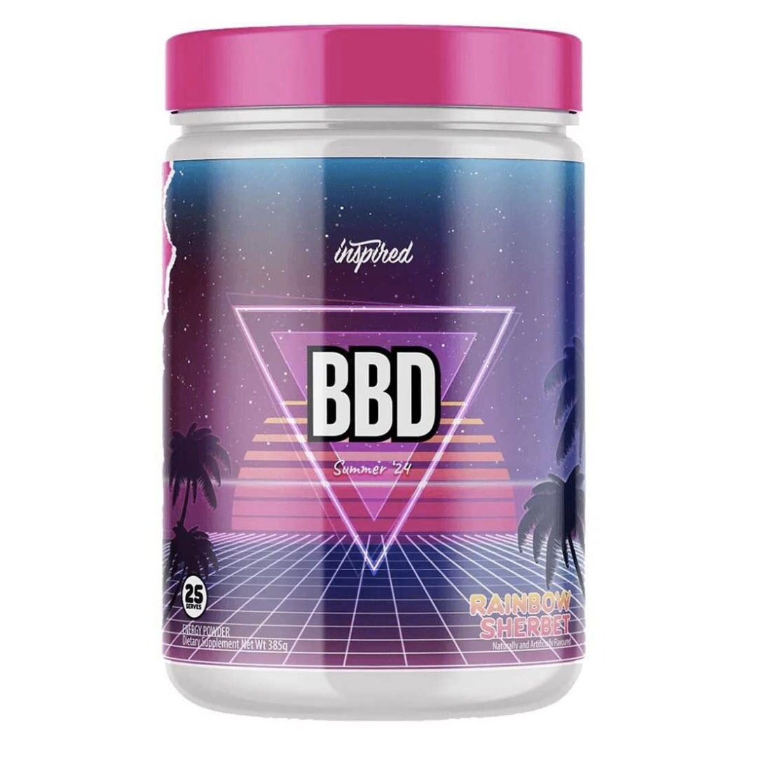 DVST8 BBD by Inspired Nutraceuticals PREWORKOUT Inspired Nutraceuticals 25 Serves Rainbow Sherbet  - Image 6