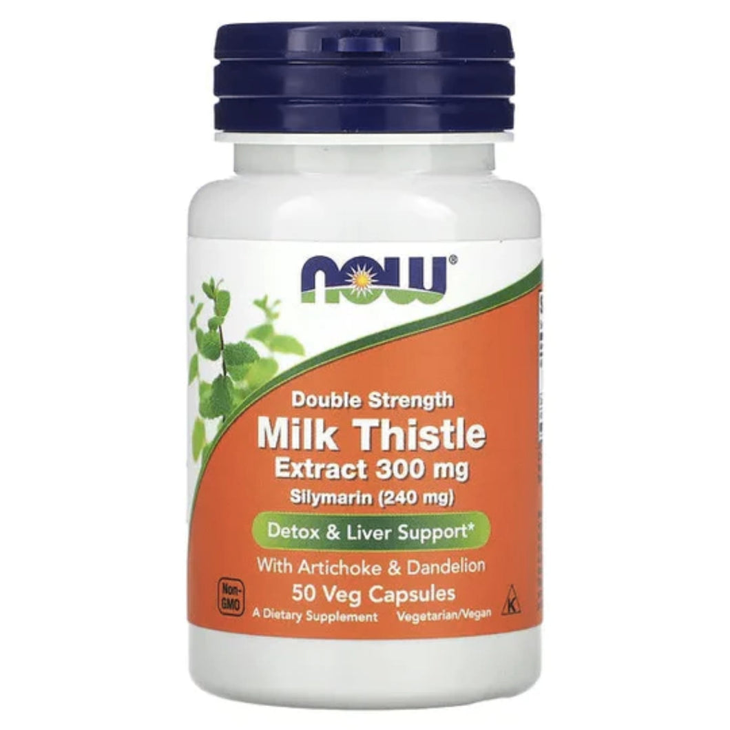 Now Double Strength Milk Thistle 300 mg Detox & Cleanse SUPPS247 
