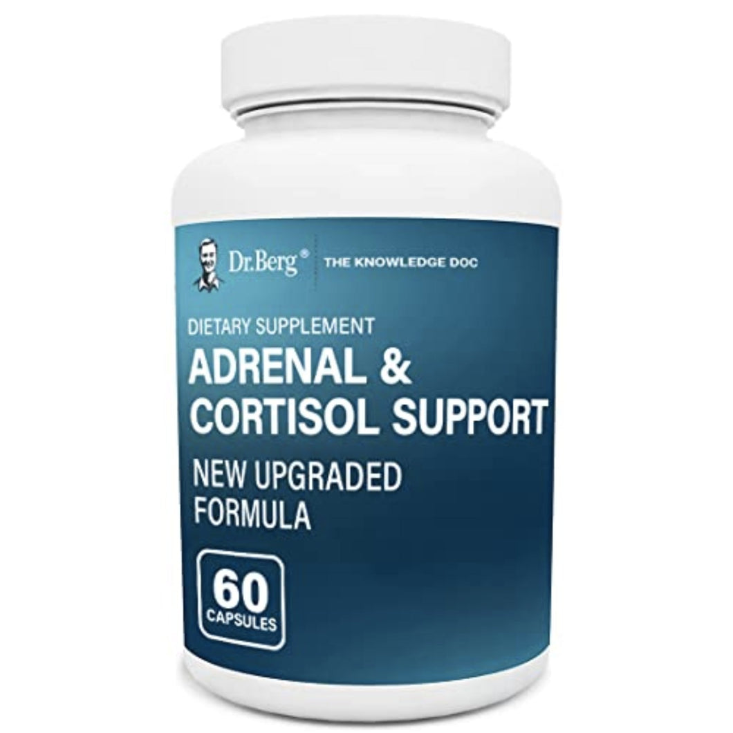 Dr. Berg’s Adrenal & Cortisol Support New Formula anti stress, adrenal rebuild, SUPPS247 