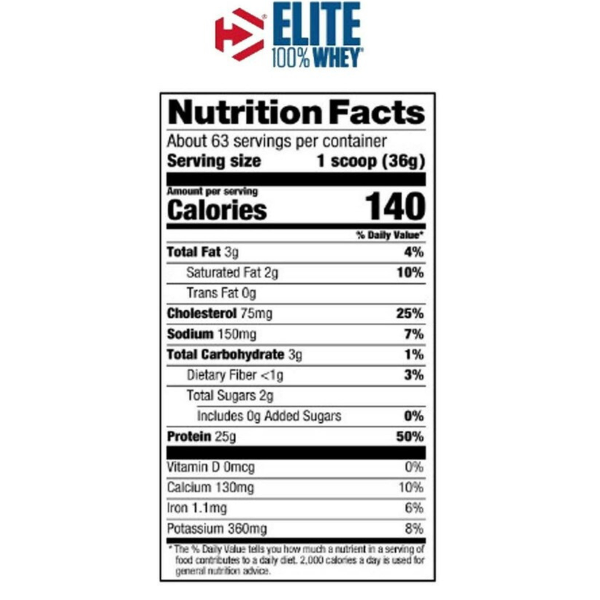 Dymatize Elite 100% Whey Protein 5 Lbs - Image 3