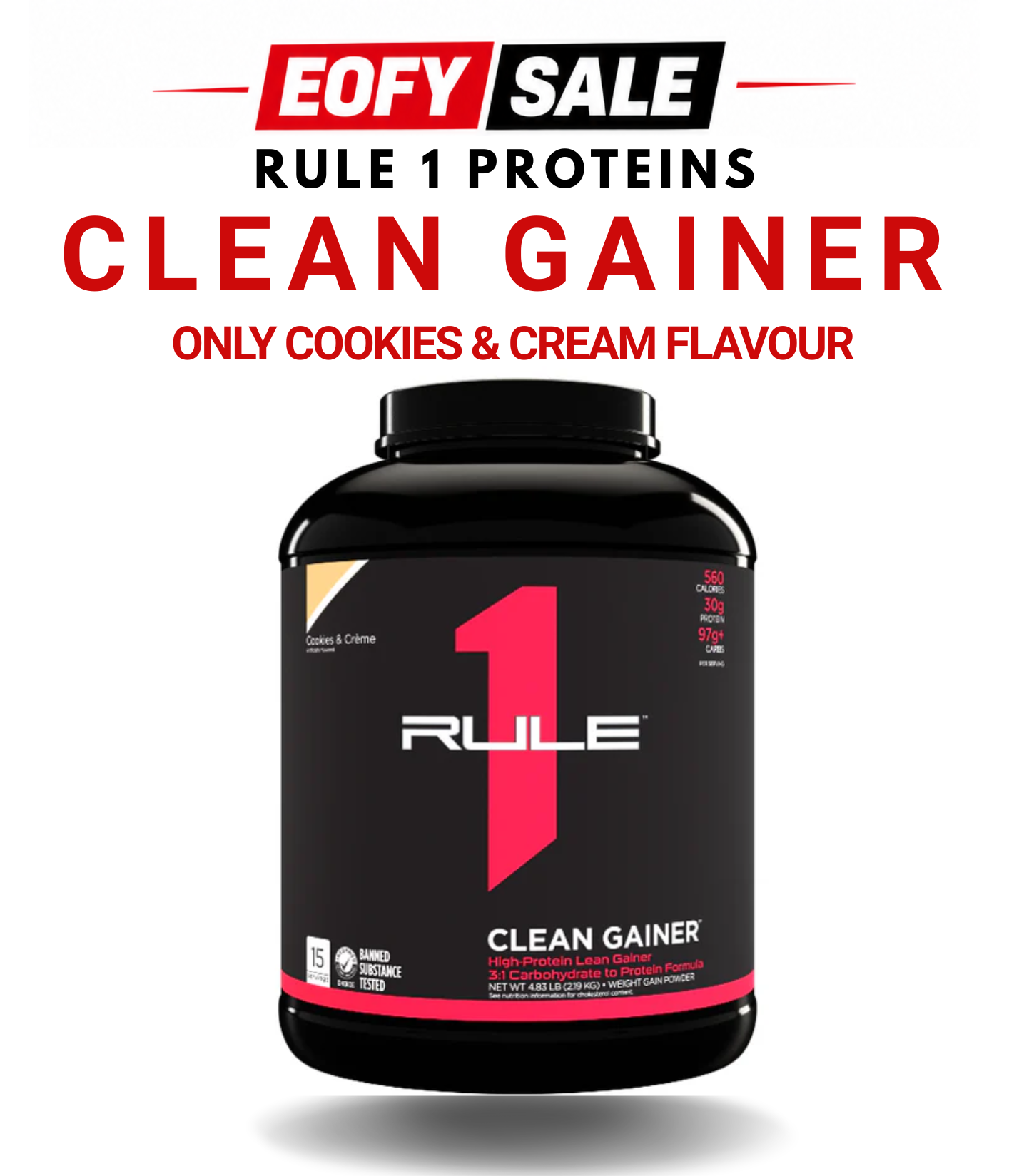 R1 Clean Gainer by Rule One | Clearance.