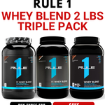 R1 Whey Blend 2lb Triple Pack Mix & Match by Rule 1 Proteins (3 Tubs)