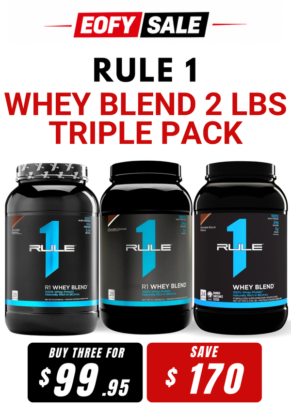 R1 Whey Blend 2lb Triple Pack Mix & Match by Rule 1 Proteins (3 Tubs)