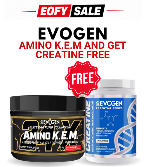 Evogen Amino KEM Victory Punch + FREE Creatine 60 Serves