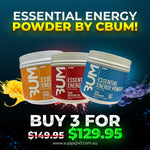 Essential Energy Powder by CBUM Pre-Workout unknown Peach Mango + Blue Raspberry 