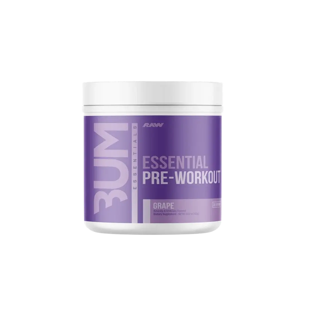 RAW Nutrition BUM Essential Pre-Workout 30 Servings Grape - Image 10