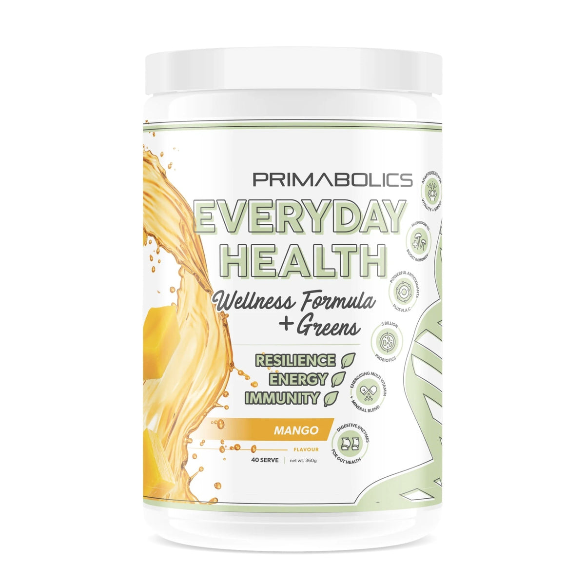 Everyday Health Greens by Primabolics GREENS Primabolics Mango 40 Serves  - Image 10