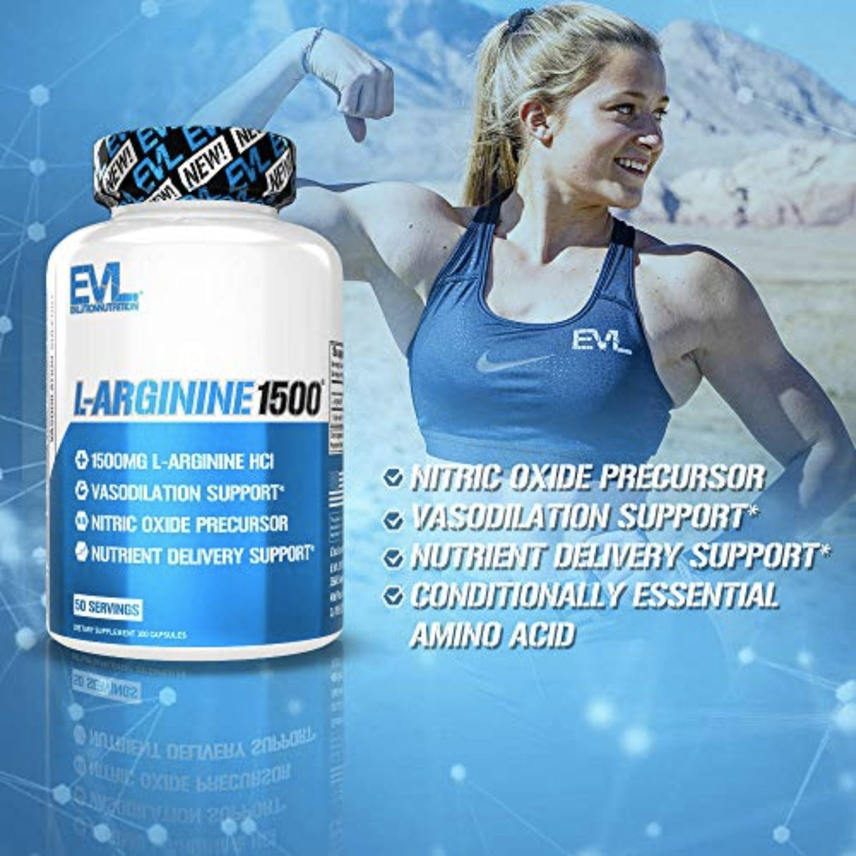 Evlution Nutrition L-Arginine 1500 mg L-Arginine SUPPS247 