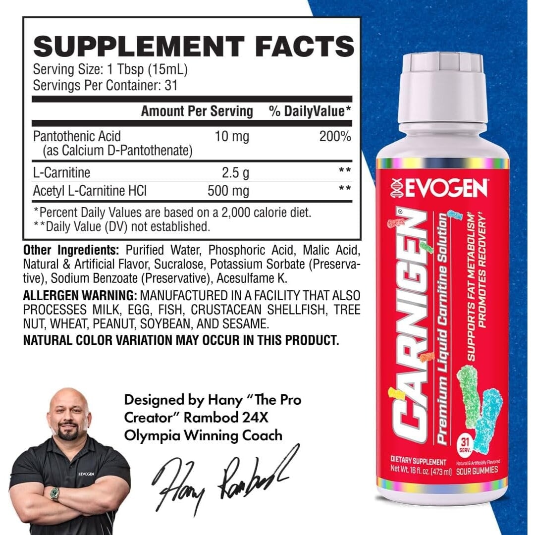 Evo Carnigen Premium Liquid Carnitine by Evogen L-carnitine EVOGEN  - Image 4